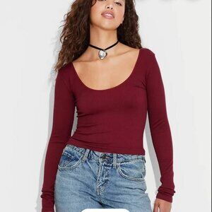 Wild Fable Maroon Top